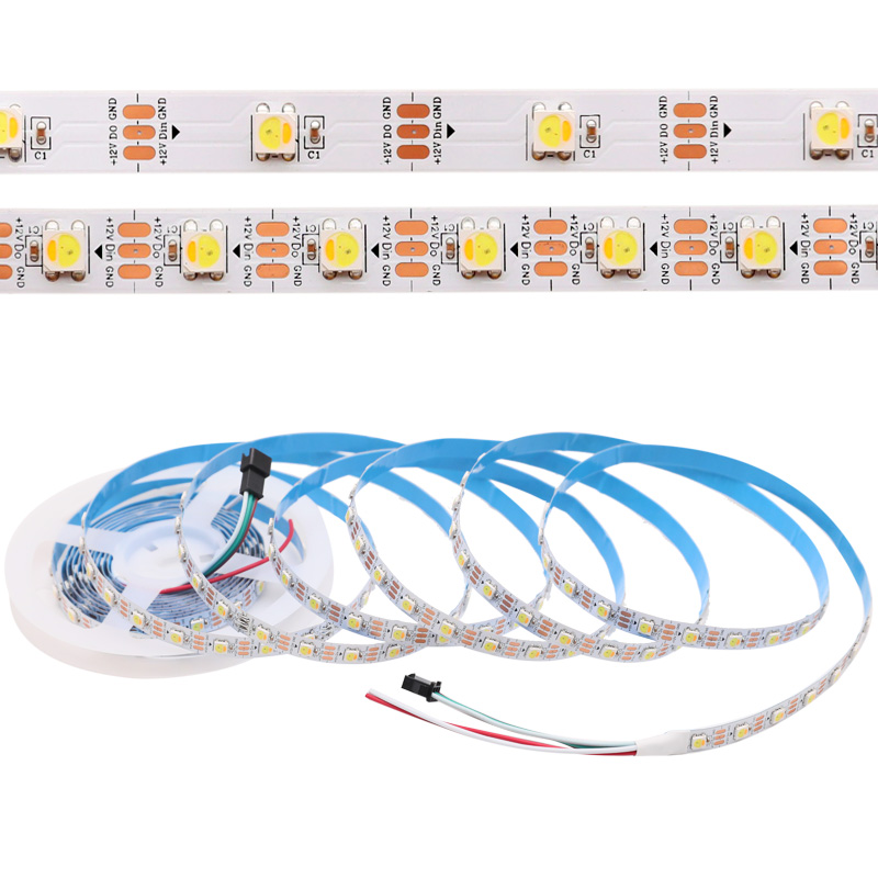 12V Individually Addressable SK6812 1800K to 6500K WWA LED Strip 12V Individually Addressable SK6812 1800K to 6500K WWA LED Strip